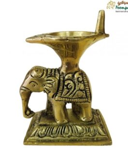 Brass Elephant Lamp