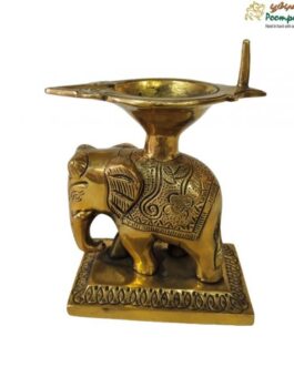 Brass Elephant Lamp