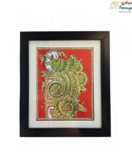 Tanjore painting Peacock