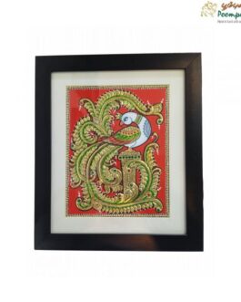 Tanjore painting Peacock