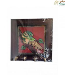 Tanjore Painting Peacock With Key Hanger