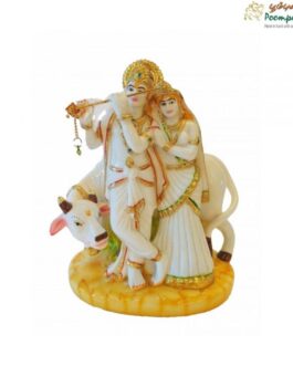 Cow with Radha Krishna