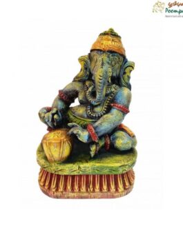 Wooden Tabla Ganesh