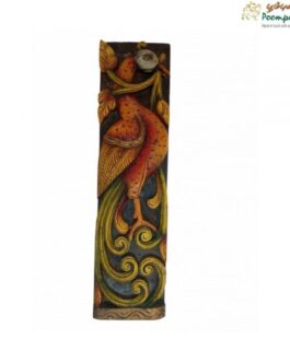 Wooden Peacock Panel
