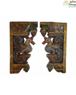 Wooden Peacock Bracket