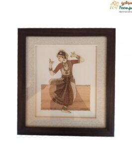 Wooden painting Bharathanatiyam