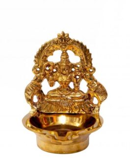 Brass Gajalakshmi Lamp