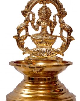Brass Gajalakshmi lamp