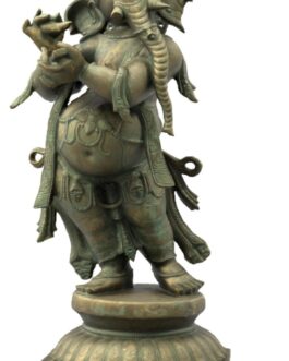 Bronze writing ganesh