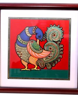 Tanjore painting peacock