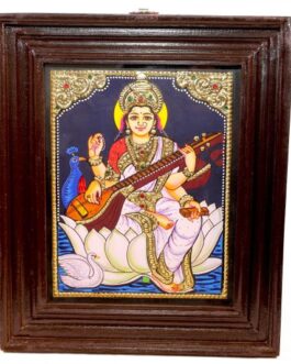Tanjore painting Saraswathi