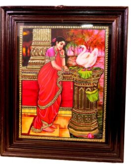 Tanjore painting dhamayanthi
