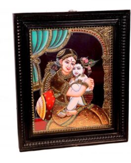 Tanjore Painting Yasodha Krishna