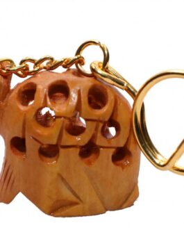 Wooden Carved Keychain