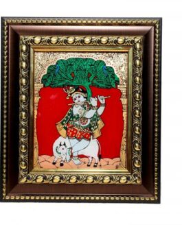 Krishna Glass painting