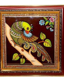 Glass Painting parrot