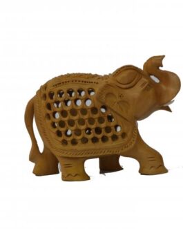 Wooden Trunk up Elephant