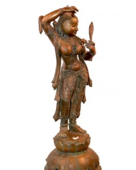 Bronze Mirror Lady