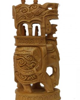 Wooden Carved Ambari Elephant