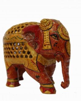 Wooden Painted  Elephant