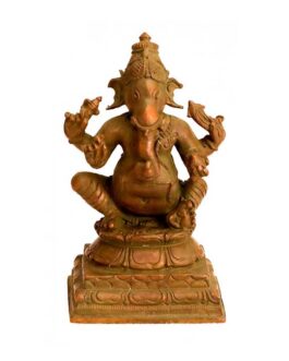 Bronze Sitting Ganesh