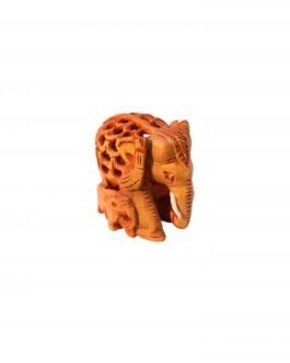 Sandalwood Elephant with baby
