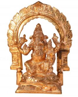 Bronze Sakthi Ganesh with Thiruvachi