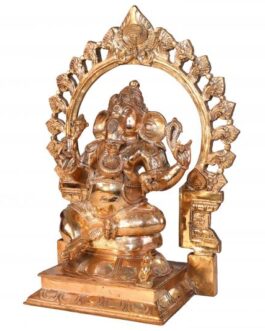 Bronze Sitting Ganesh