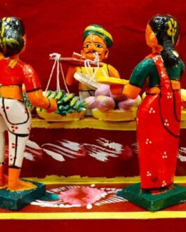 Kondapalli Toys Village Market set