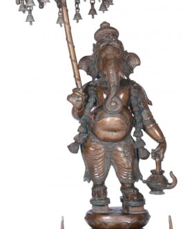 Bronze umbrella ganesh