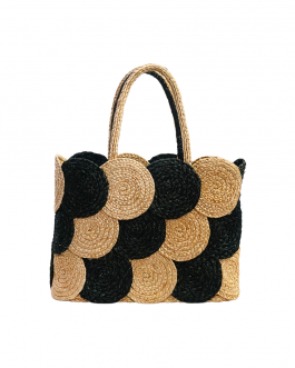 Banana Fiber Round bag medium set