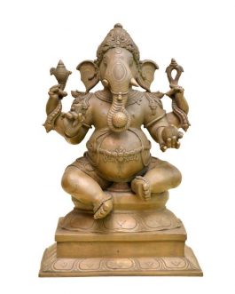 Bronze Ganesh sitting