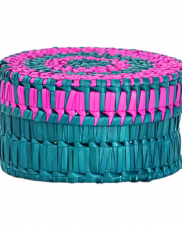 Palm Leaf Round Box