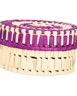 Palm Leaf Round Box