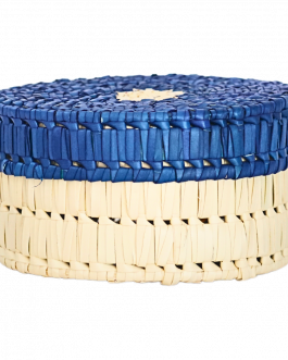 Palm Leaf Round Box