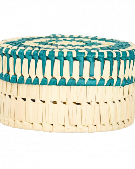 Palm Leaf Round Box