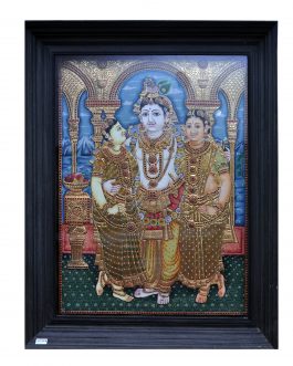 Thanjavur Painting Bama Rukmani Krishna (AF)