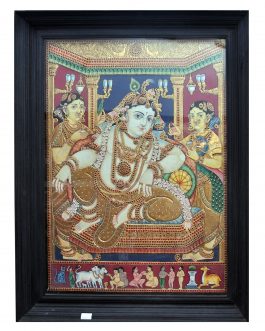 Thanjavur Painting Durbar Krishna