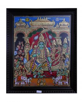 Thanjavur Painting Ramar Pattabhisekam