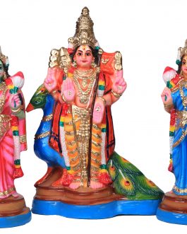 Paper Mache Murugan Valli Deivanai (Set)