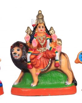 Paper Mache Lakshmi Saraswathi Durgai (Set)