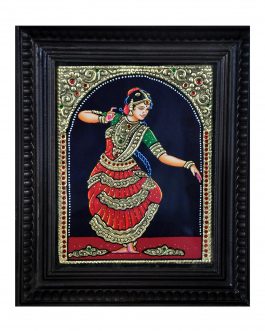 Thanjavur Painting Bharatanatiya Lady