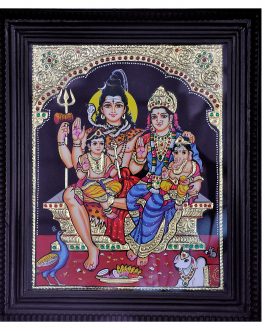 Thanjavur Painting Siva Family