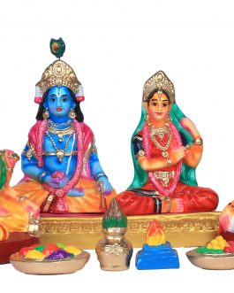 Paper Mache Rukumani Thirumanam (Set)