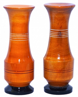 Wood Table flower vase (pair)