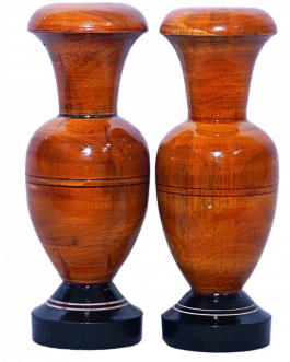 Wood Table flower vase (pair)