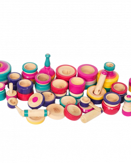 Wood Children playing cooking set