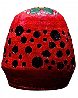 Pottery LampShade red