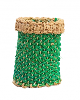 Banana fiber Designed Pen stand Round
