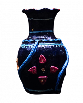 Pottery Flower vase blue